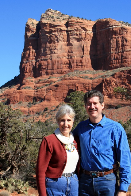 Mom and Son in Sedona in Sedona, Arizona
