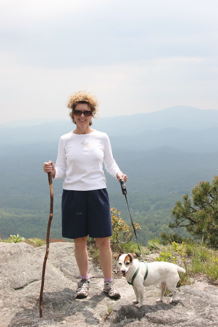 Virginia Ann Hiking in Highlands, North Carolina