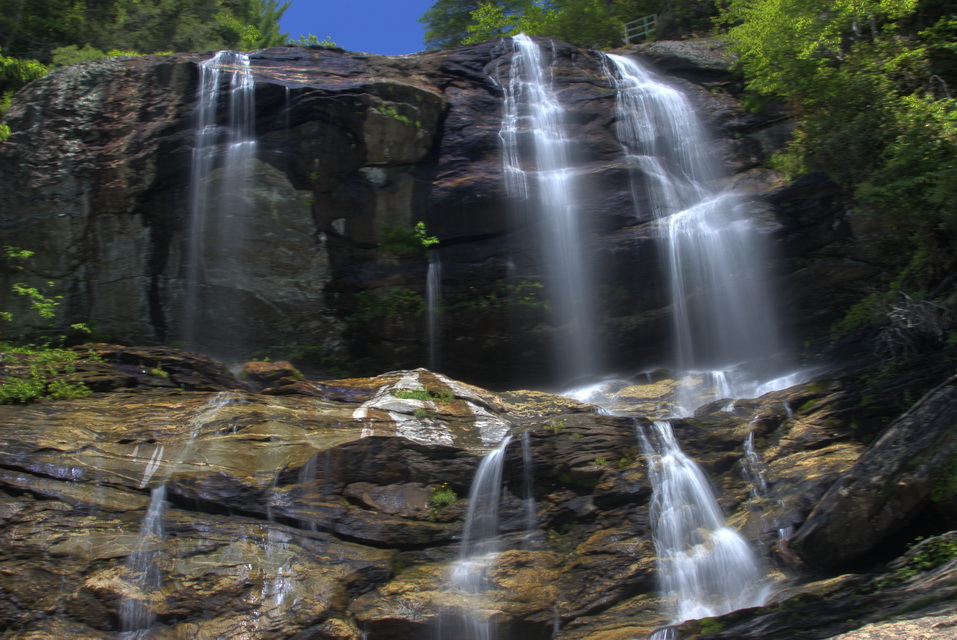 Glenn Falls Upper Fall in Highlands, North Carolina