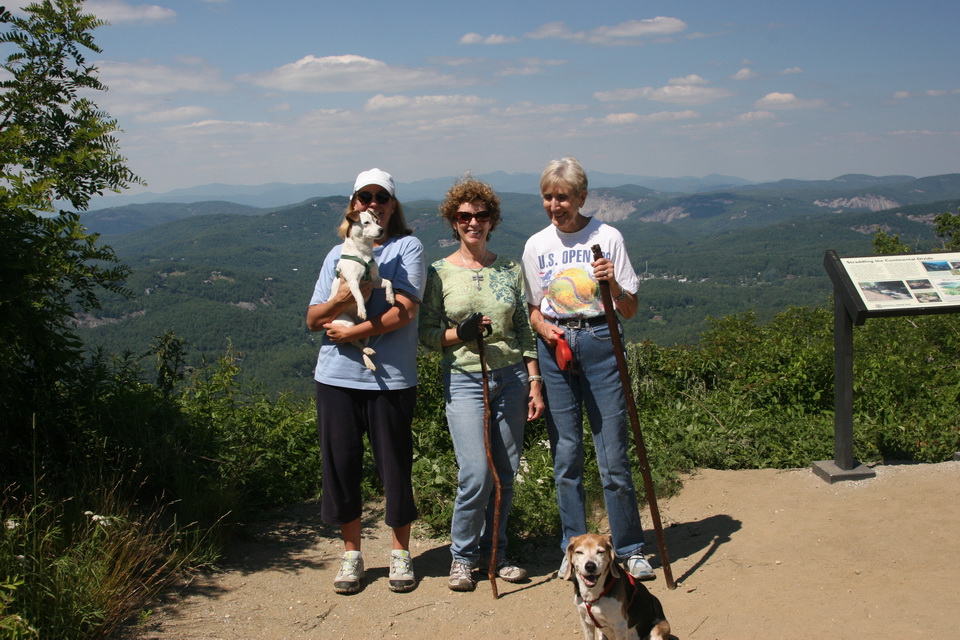 Hiking Gang in Highlands, North Carolina