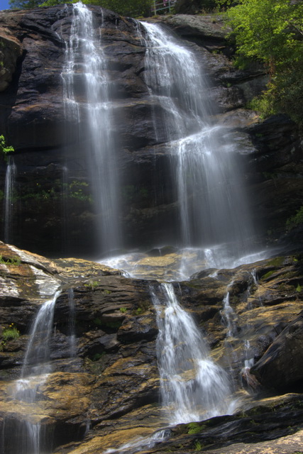 Glen Falls Upper Falls in Highlands, North Carolina