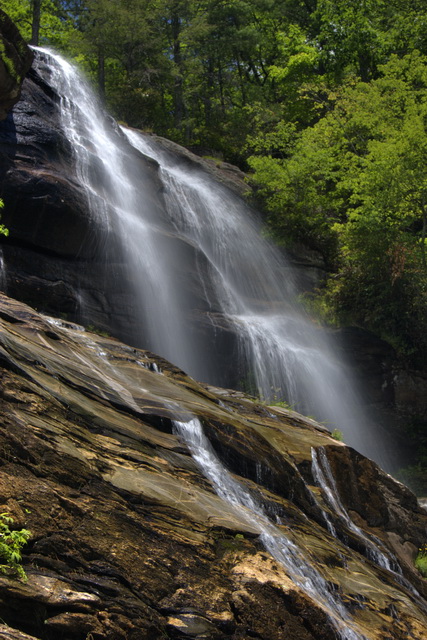 Glen Falls from the Side in Highlands, North Carolina