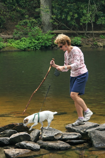 Hiking Duo in Highlands, North Carolina