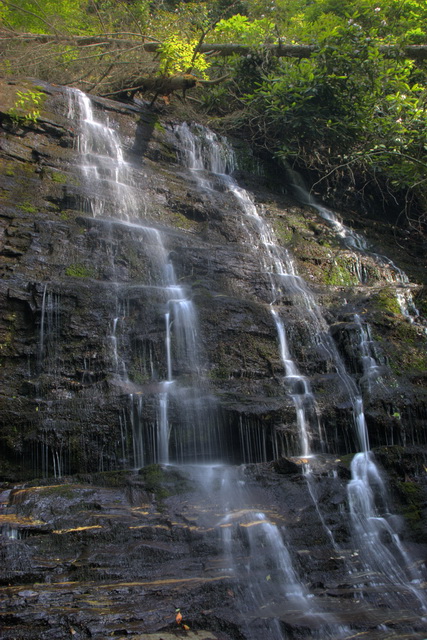 Spoonauger Falls in Highlands, North Carolina