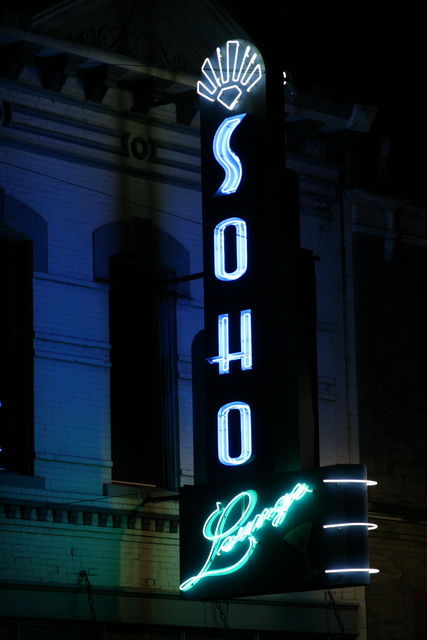 Blue Neon in Austin, Texas
