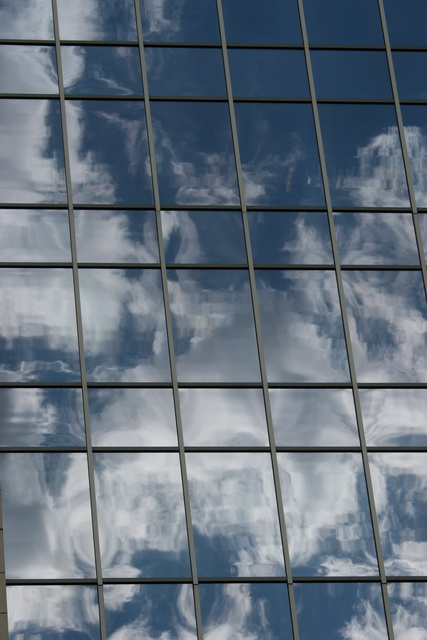 Clouds Reflected in Austin, Texas