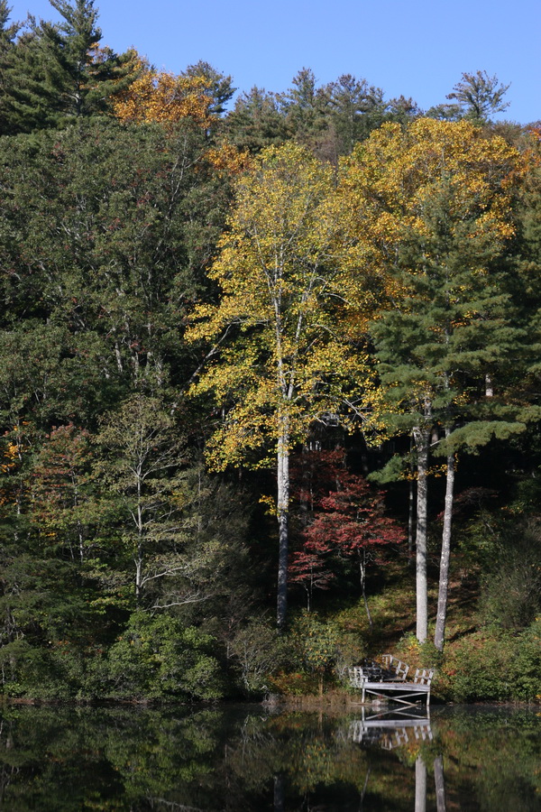 Fall Dock in Highlands, North Carolina