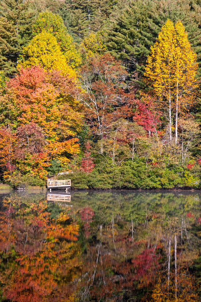 Colorful Dock in Highlands, North Carolina