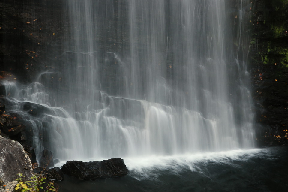Bottom of Falls in Brevard, North Carolina