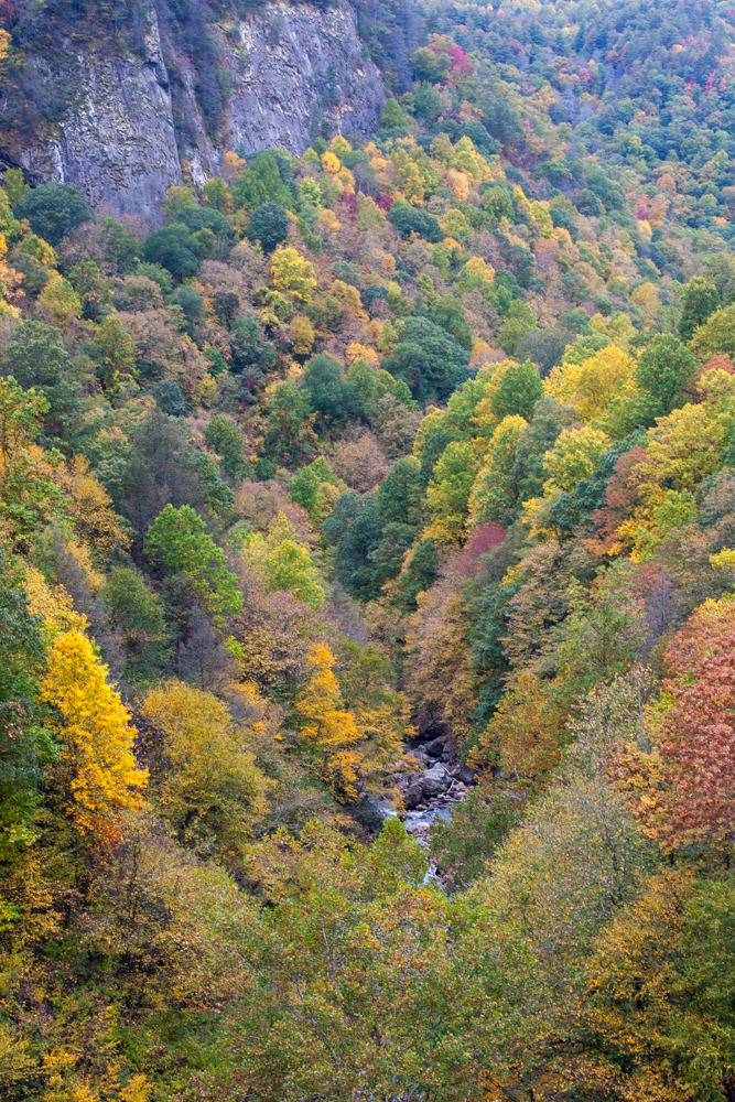 Cullasaja Gorge in Highlands, North Carolina