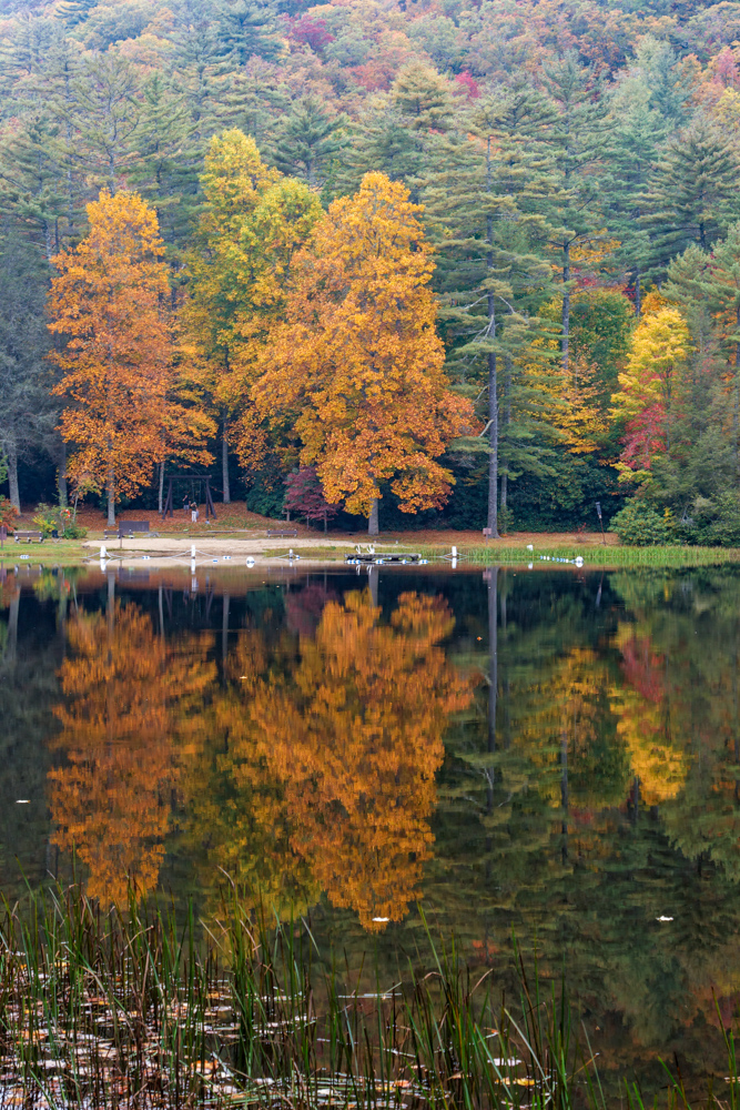 Misty Lake in Highlands, North Carolina