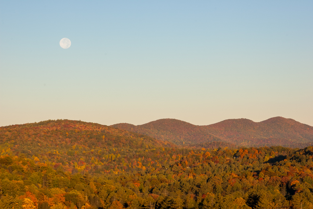 Full Moon in Highlands, North Carolina