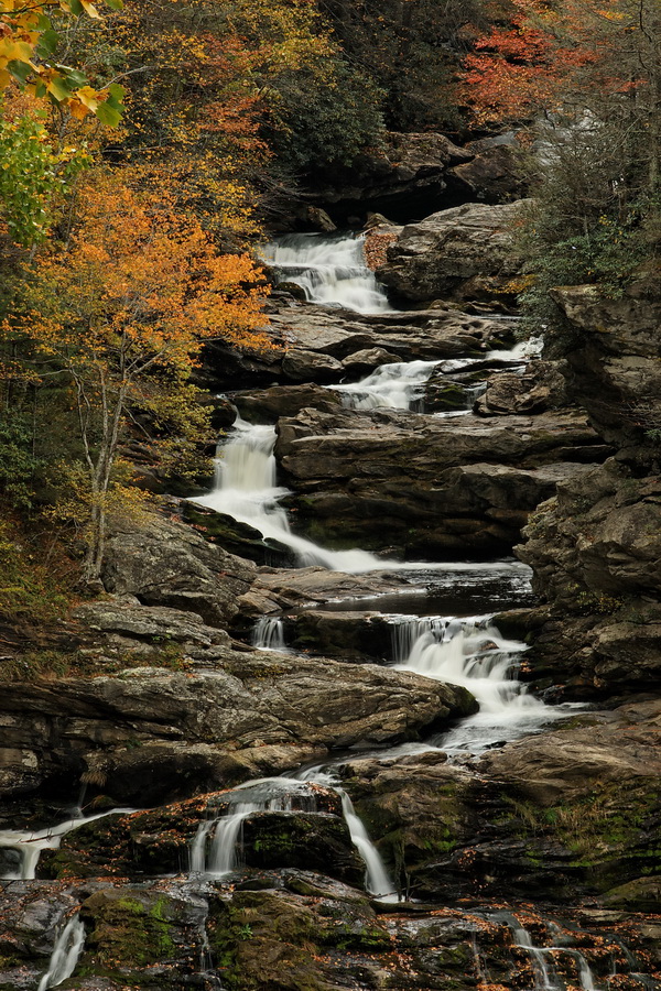 Cullasaja Falls in Highlands, North Carolina