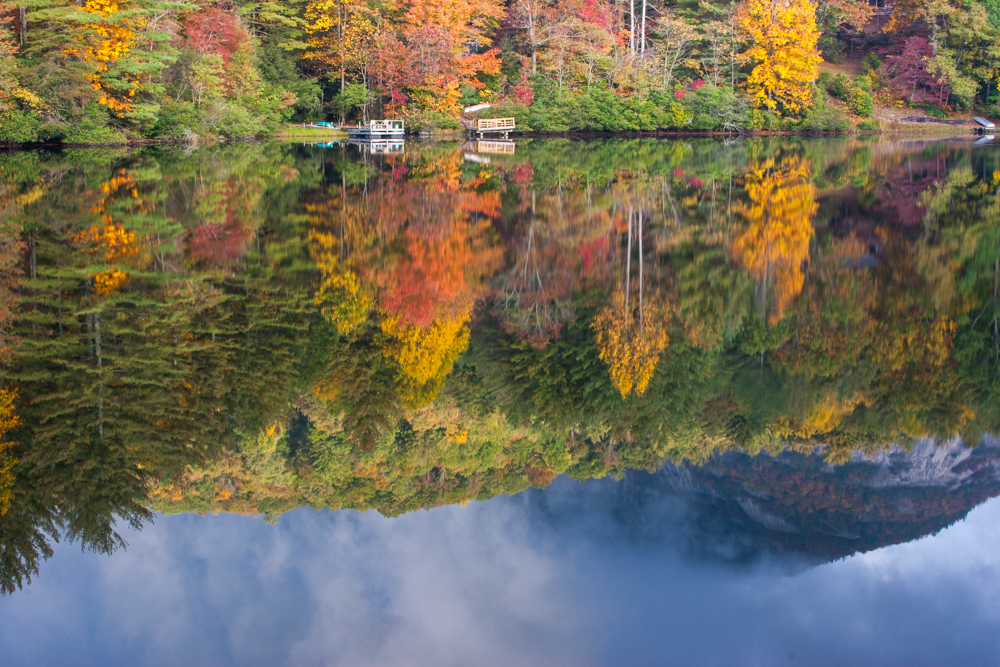 Reflection in Highlands, North Carolina