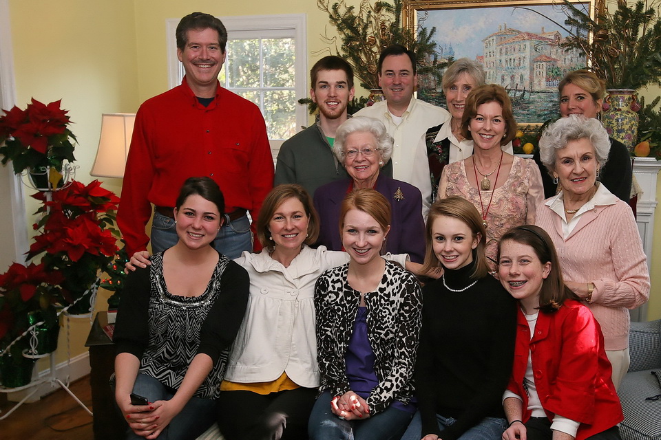 Christmas Family Portrait in Gainsville, Georgia