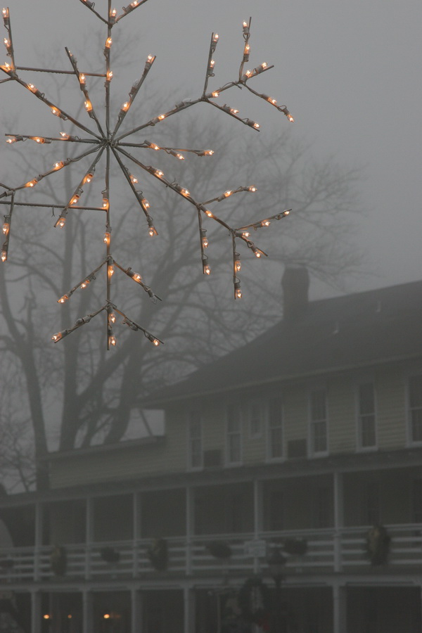 Christmas Fog in Highlands, North Carolina