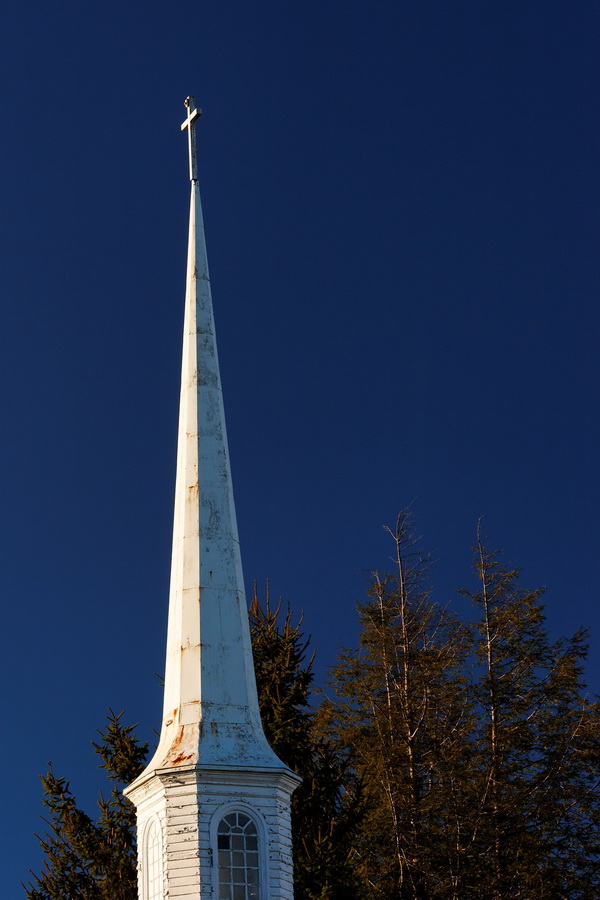 White Steeple in Highlands, North Carolina