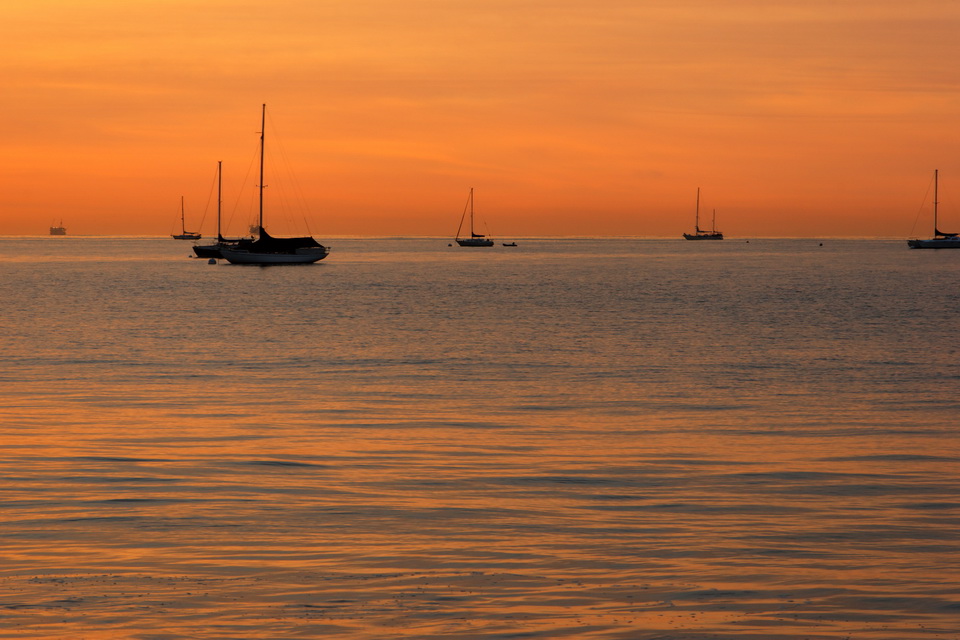 Sea Painting in Santa Barbara, California