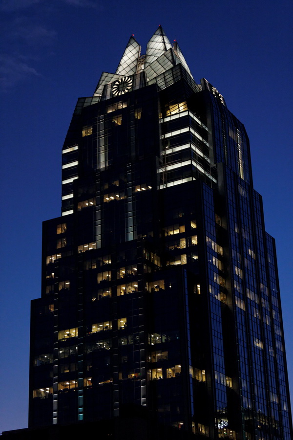 Frost at Night in Austin, Texas