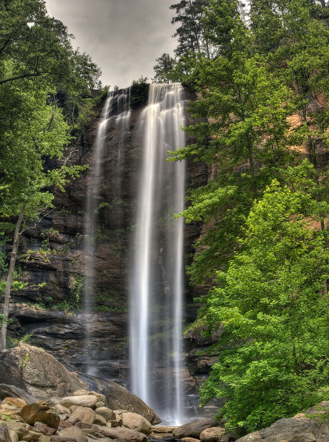 Toccoa Falls in Toccoa, Georgia