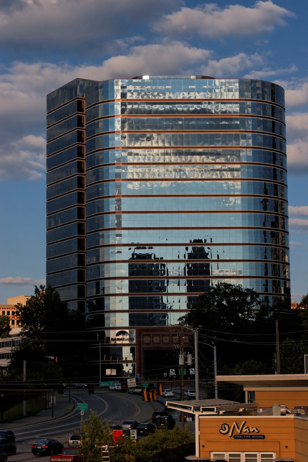 Reflections in the Setting Sun in Atlanta, Georgia