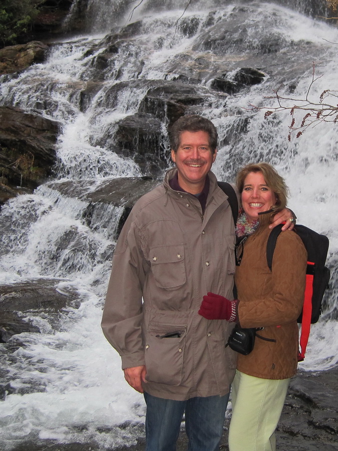 Glenn Falls Portrait in Highlands, North Carolina