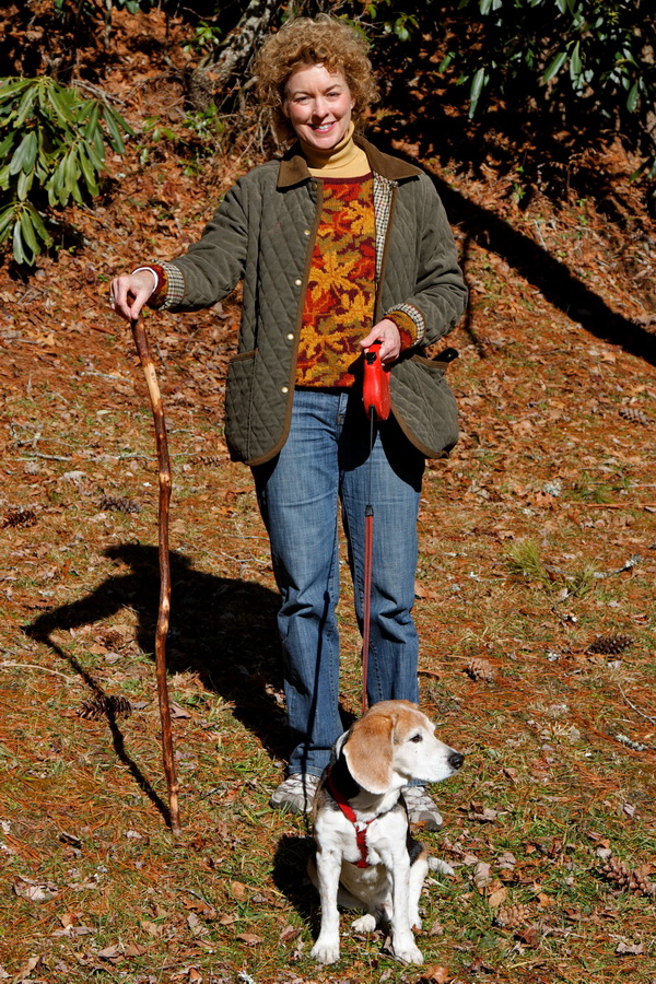 Hikers in Highlands, North Carolina