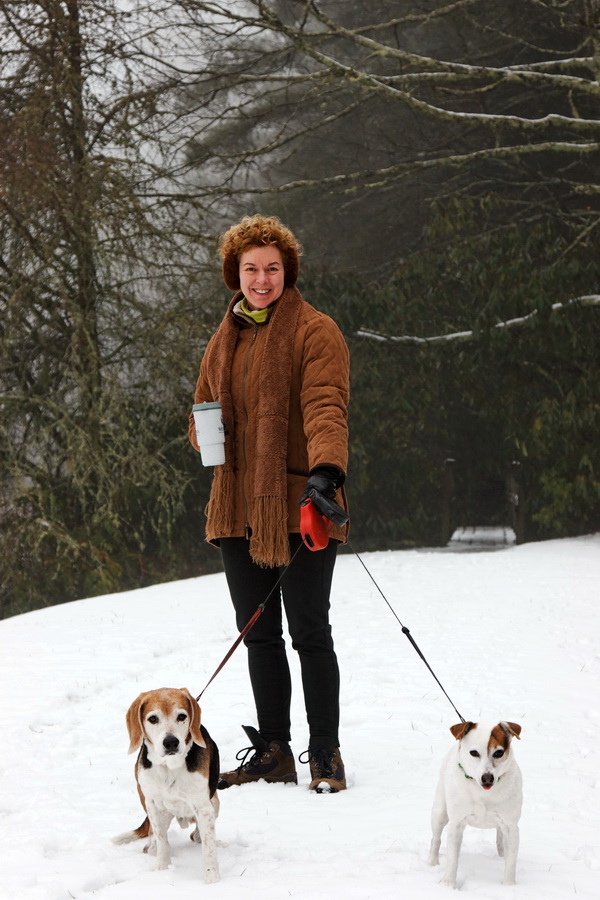 Out for a Walk in the Snow in Highlands, North Carolina