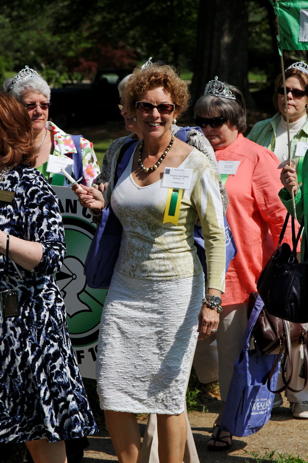 Virginia Ann in Alumni Line in Macon, Georgia