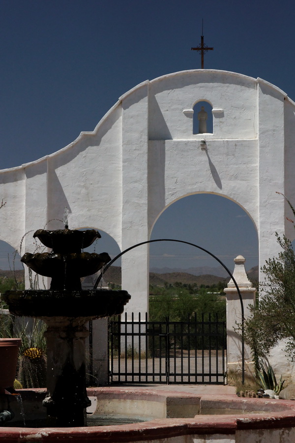 Church Courtyard in Tucson, Arizona