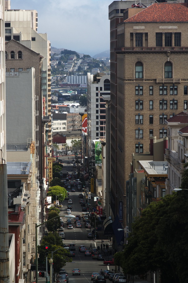 Down Hill Street in San Francisco, California