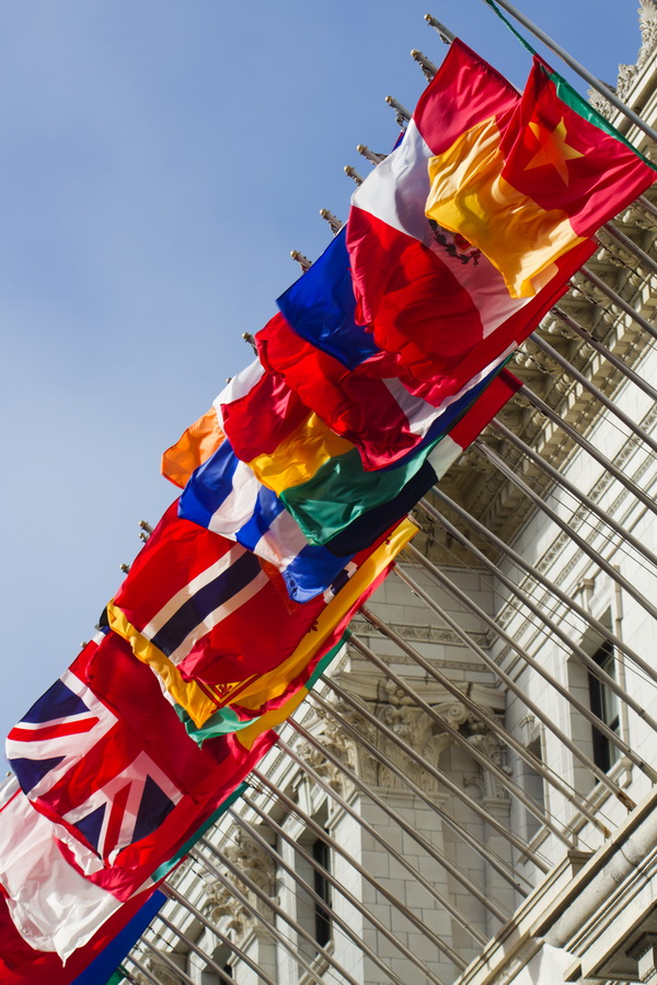 Pretty Flags in San Francisco, California