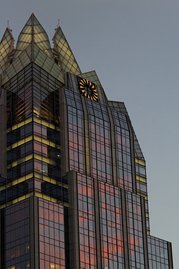 Sunset Skyscraper in Austin, Texas
