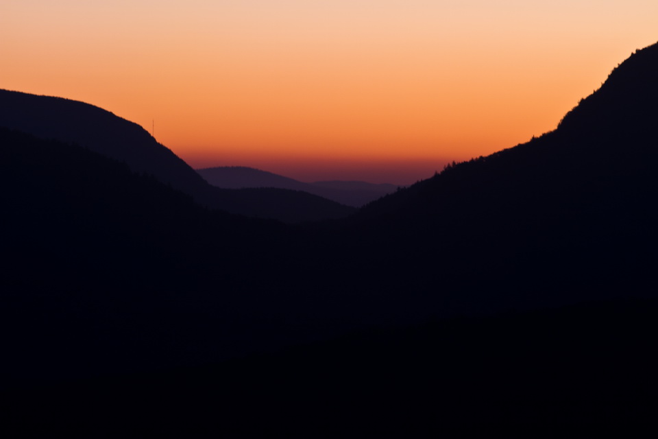Mountian Sunrise in Highlands, North Carolina