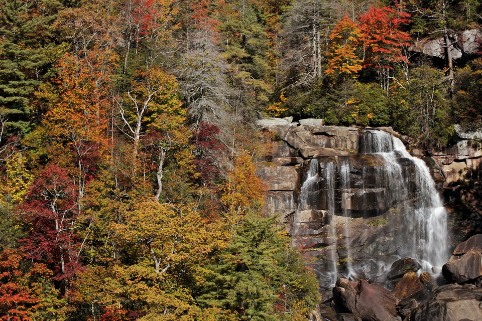 Upper Whitewater Falls in Highlands, North Carolina