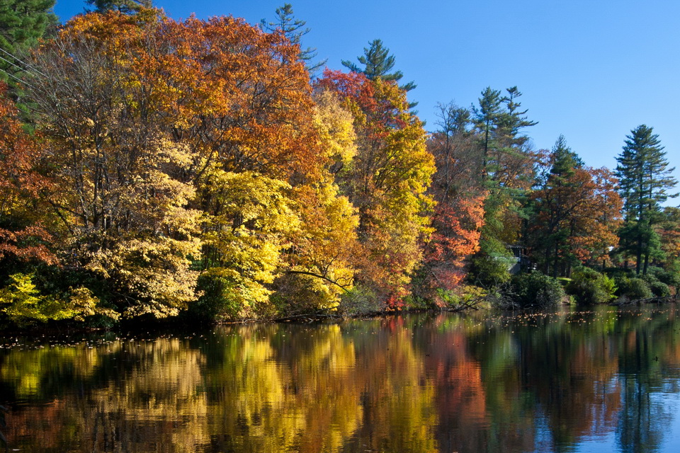 Fall Pond in Highlands, North Carolina