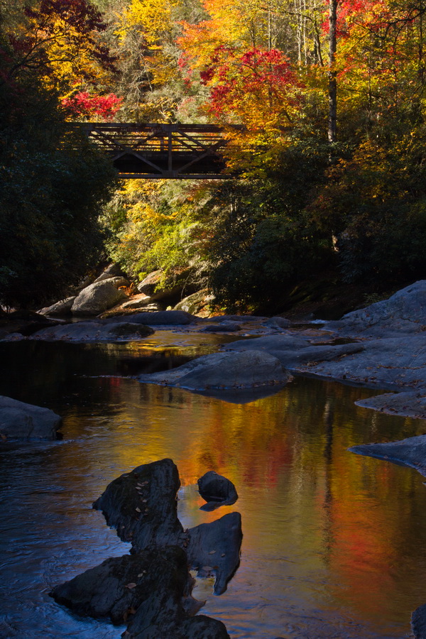 Old Iron Bridge in Highlands, North Carolina