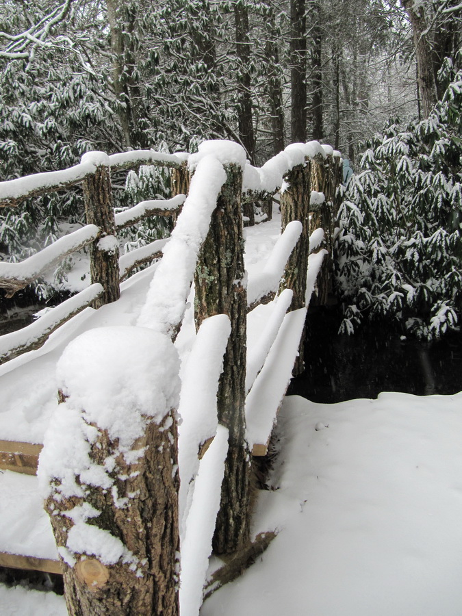 Snow Bridge in Highlands, North Carolina