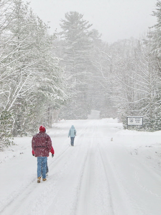 Winter Walk in Highlands, North Carolina