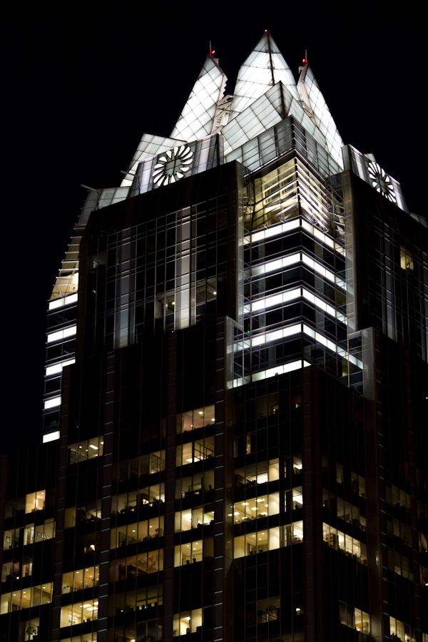 Frost at Night in Austin, Texas