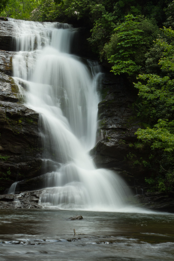 Secret Falls in Highlands, North Carolina