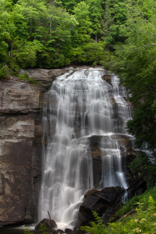 Rainbow Falls in Highlands, North Carolina
