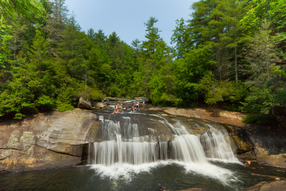 Turtleback Falls in Highlands, North Carolina