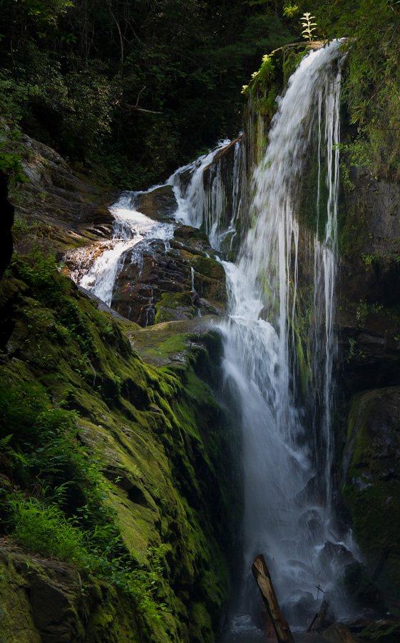 Laurel Fork Falls in Highlands, North Carolina