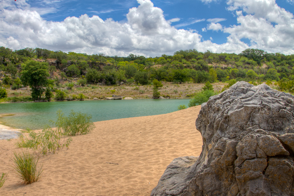 Pedernales Beach in Austin, Texas