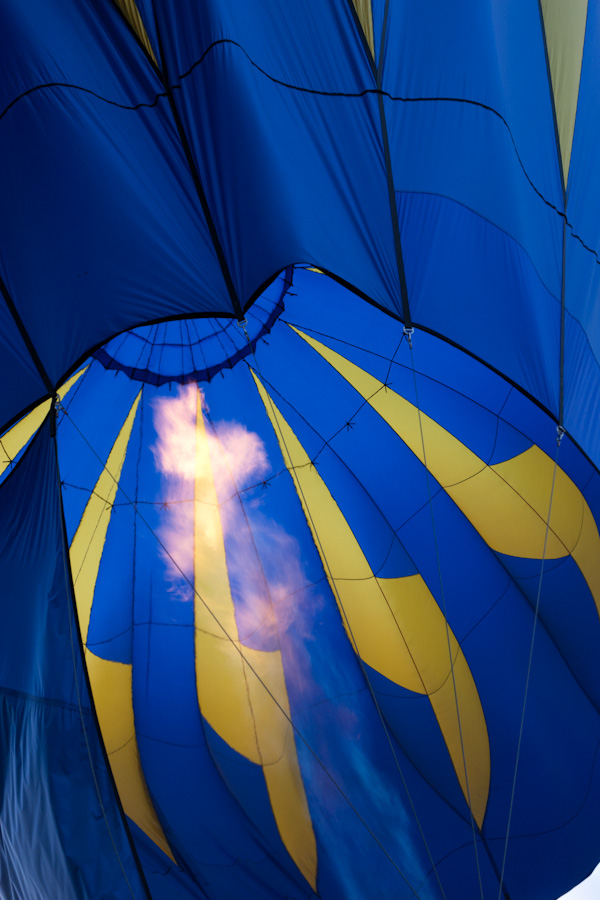 Fire Inside the Balloon in Austin, Texas