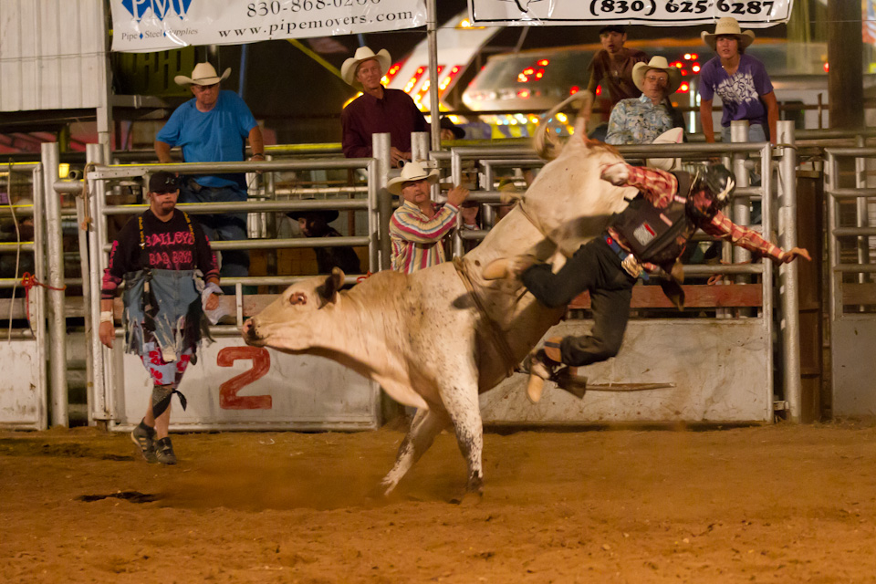 Leaving the Bull in Johnson City, Texas