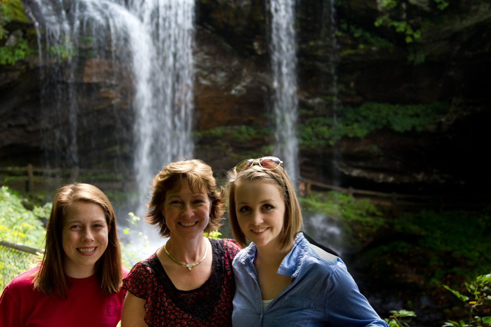 Hikers in Highlands, North Carolina