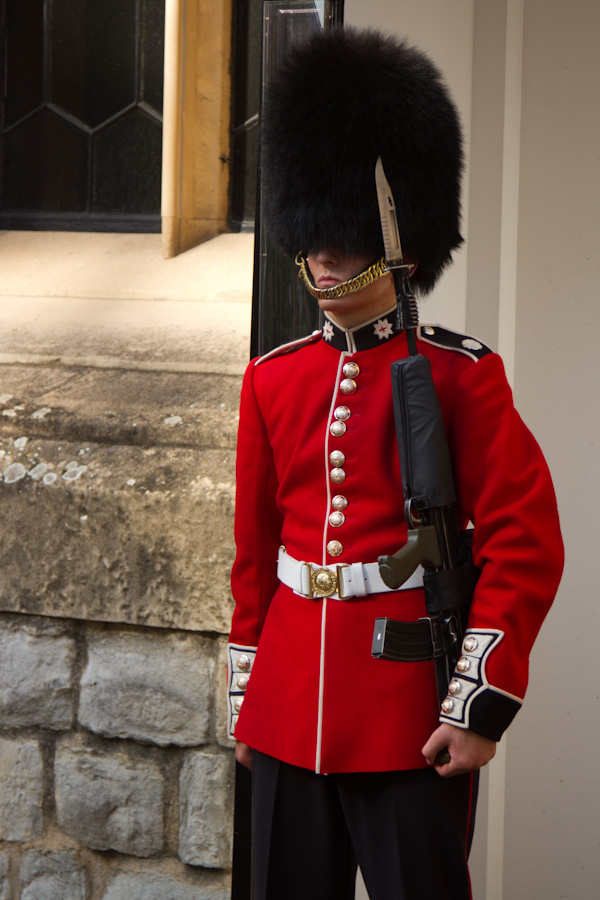 Tower Guard in London, England