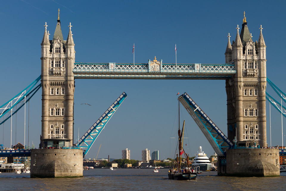 Bridge is Up in London, England